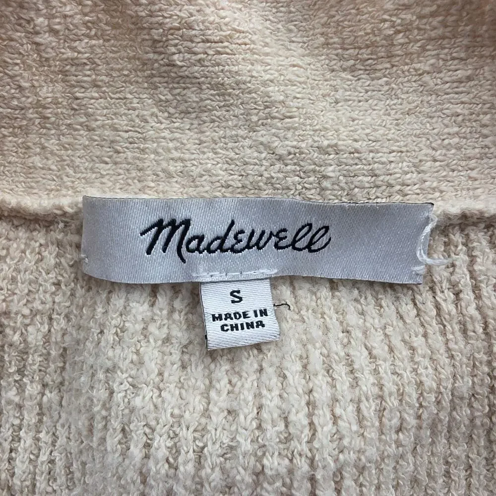 Madewell Ribbed Long Sleeve Button Down Cardigan Size Small